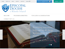 Tablet Screenshot of episcopalri.org